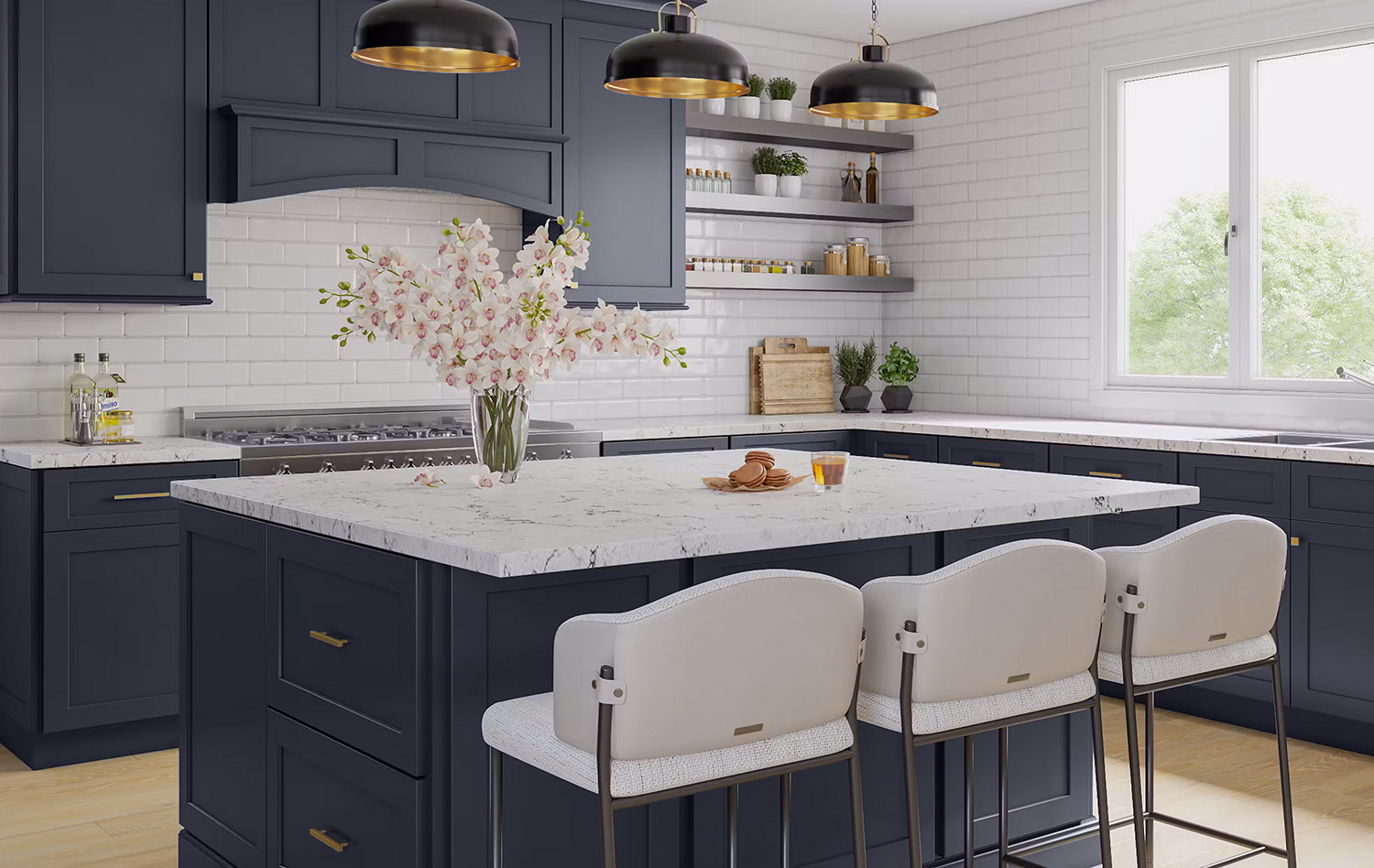 Modern Gray Kitchen Cabinets