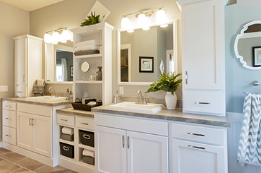 Whether it the master suite bath, guest bath, or bathroom addition, 
these are the home's most personal areas. Each bathroom should reflect its place in your home with comfort, 
function, and style. Our bathroom cabinets & vanities renovation services offer an effective way of providing your home a revived and up-to-date feel.
<p>When you are ready to create more space, add new bathroom fixtures, or update the look of an old and outdated bathroom, 
<strong>That Cabinet Store</strong> can help you achieve your goals.</p>

  